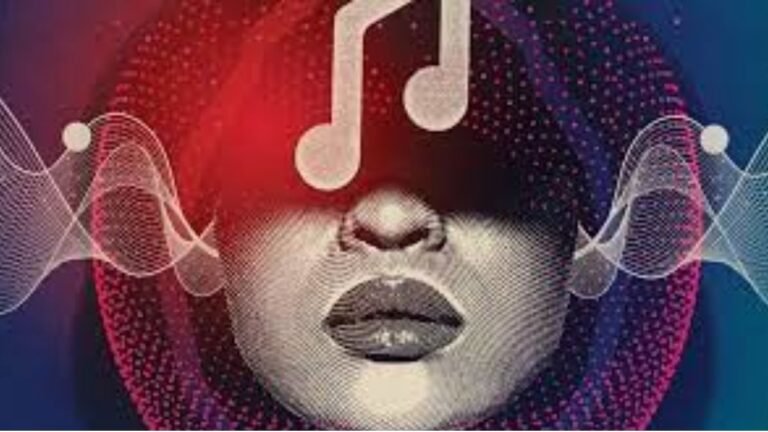 An image representing the contents, mood, or theme of the article: A person with headphones, enjoying music on a smartphone.