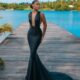 Deep Neck Dress