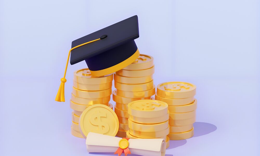 Image depicting a graduate tossing a graduation cap in the air, symbolizing freedom from student debt