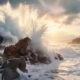 Volcanic eruption in Iceland showcasing seismic activity