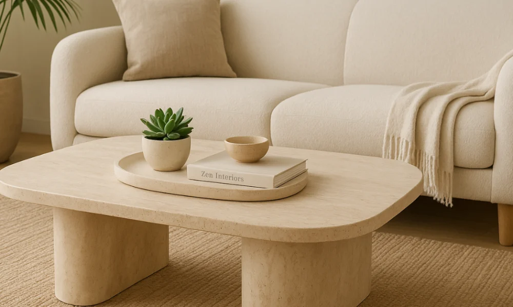 Travertine Coffee Table