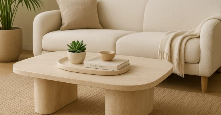 Travertine Coffee Table